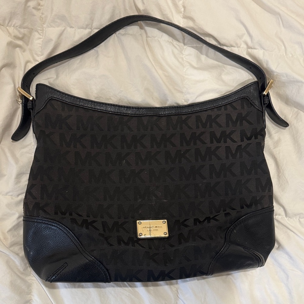 Michael Kors Black Monogram Shoulder Bag